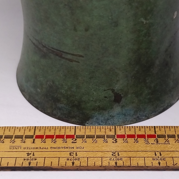 Mid Century Ikora Patinated Bronze Vase MADE IN GERMANY